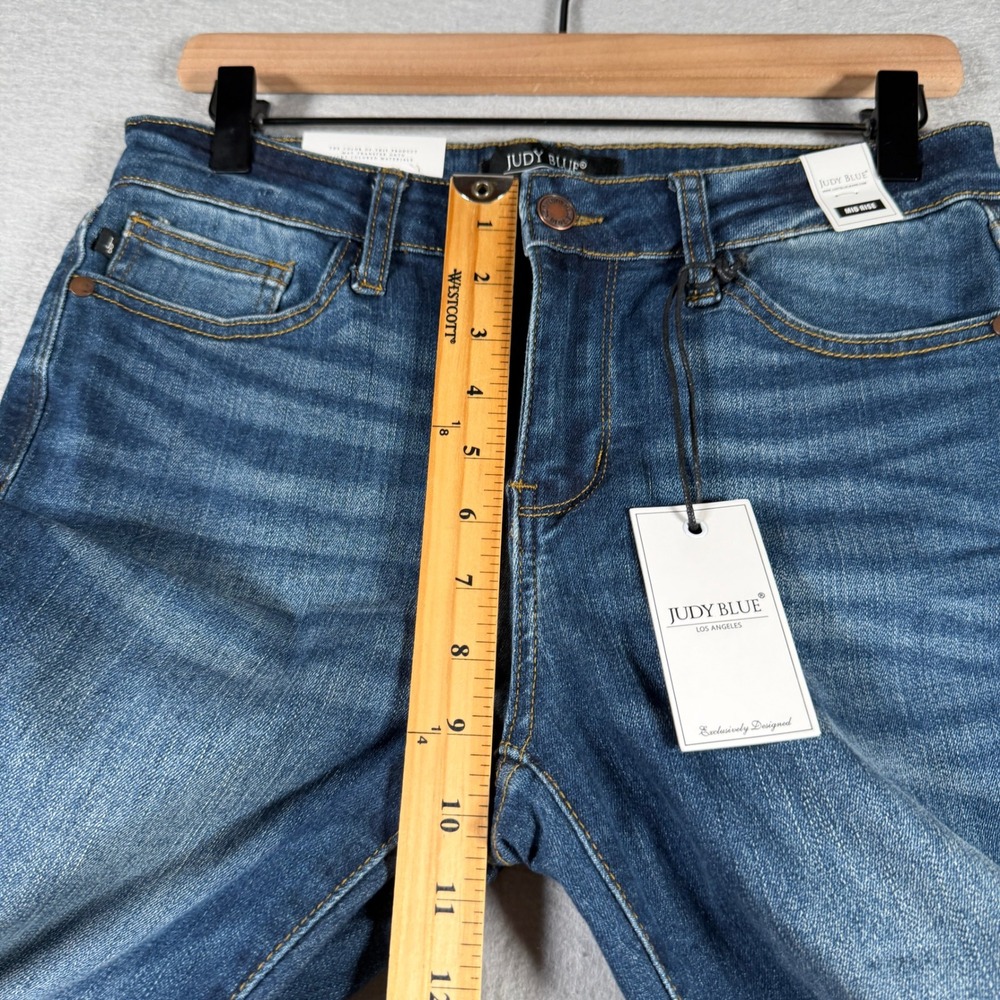 Judy Blue Relaxed Fit Mid Rise Jeans Dark Blue JB82102 DK Size 29 NWT - Picture 9 of 16